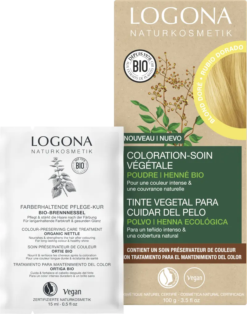 Coloration-soin blond doré 100g