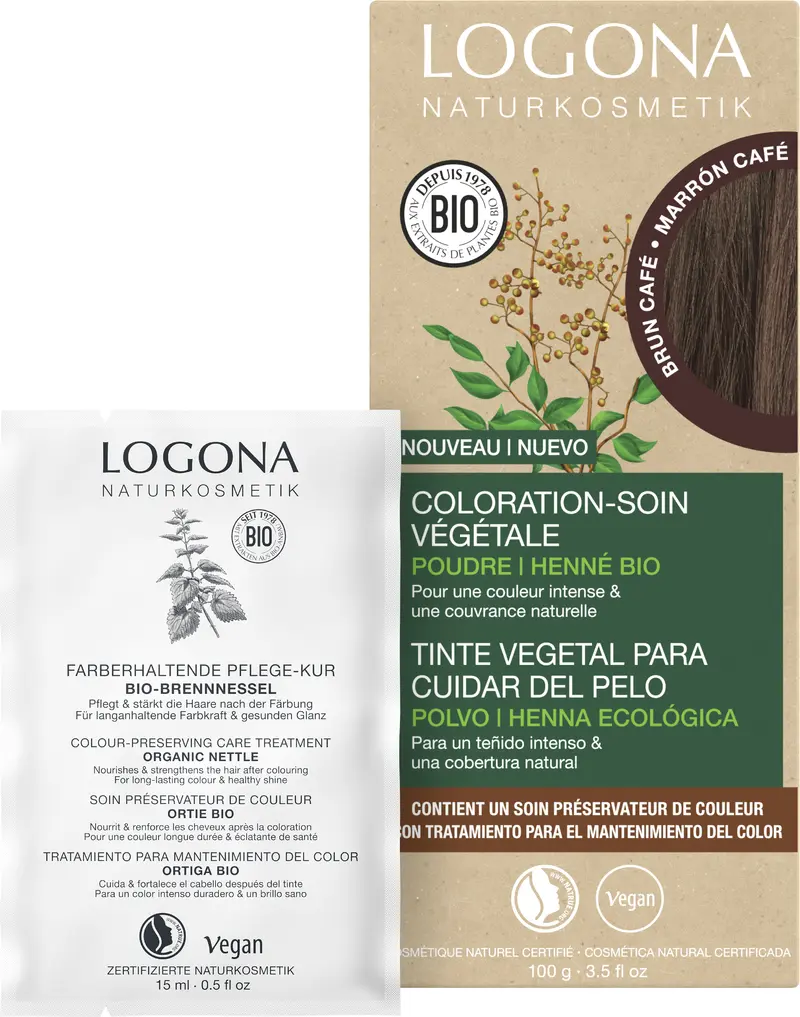  Coloration-soin brun café 100g