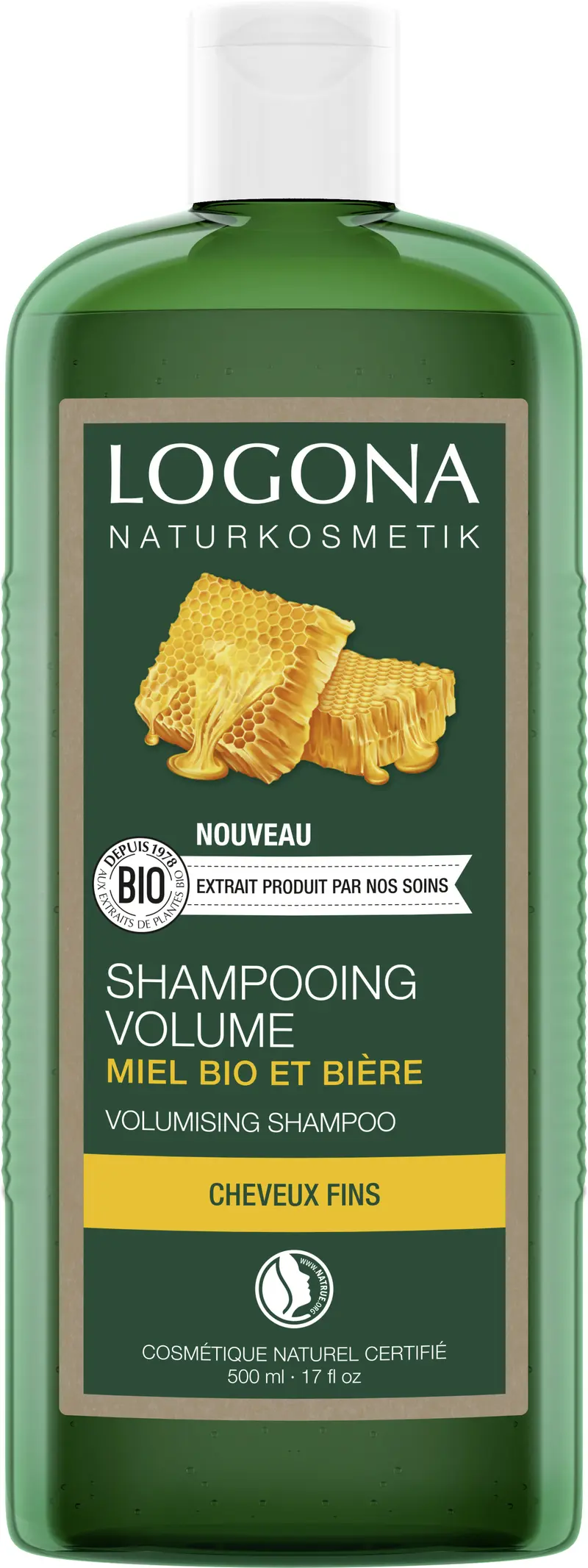 Shampooing volume miel bière 500ml