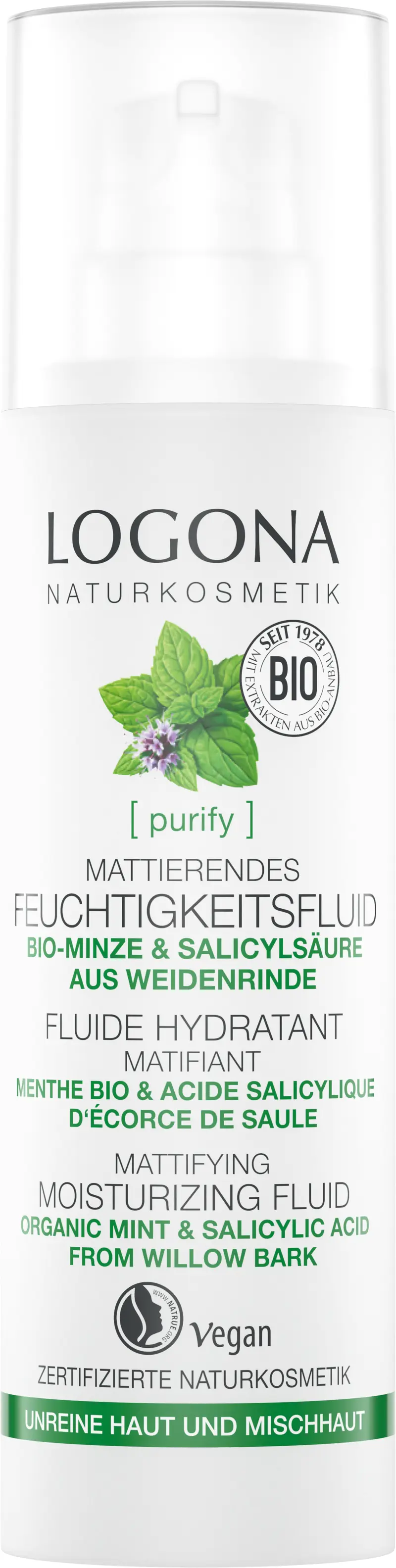 Fluide matifiant menthe acide salicylique 30ml